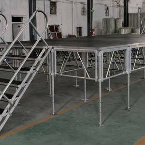 Escalera Modular para Escenarios - Escalones de Aluminio de 4 Niveles para Plataformas de Eventos de Fácil Montaje - Product Image 6