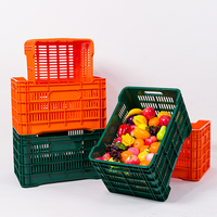 Paniers de rangement pour tomates de qualité alimentaire, empilables, ventilés, paniers à fruits en plastique maillé, caisses à mangues