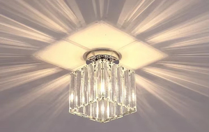 Lampada da Soffitto per Interni con Base Rotonda Nera e Copertura in Vetro Curvo per Corridoio - Product Image 6