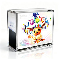 Vente en gros usine : Étui de protection en acrylique N52 avec couvercle magnétique, résistant aux UV (98%), transparent, pour boîte Elite Trainer Box (ETB)