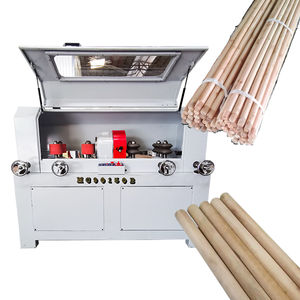 Automatic Round <b>Wood</b> Rod Sticks Sanding Machine Polishing Machine <b>Wood</b> <b>Broom</b> Stick Screw Making Machine - Product Image 1