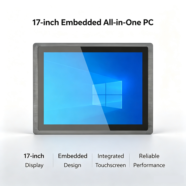 17 Inch Industrial Panel PC Waterproof Embedded Touch LCD Monitor J1900 Panel PC All in One PC Windows Touch Panel PC