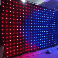 LED Video perde zemin aydınlatma etkisi DJ arka planında PC için mükemmel/DMX kontrol