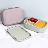 Boîte à lunch en silicone personnalisée de 1300 ml, 3 compartiments, anti-fuite, pour enfants, école, cuisine, vente en gros