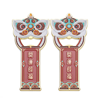 Décapsuleur personnalisé en métal design danse du lion souvenir avec aimant pour réfrigérateur
