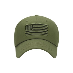 Casquette de baseball vintage en coton sergé avec logo brodé personnalisé, drapeau américain, pour le cyclisme et la pêche, sports de plein air - Product Image 3