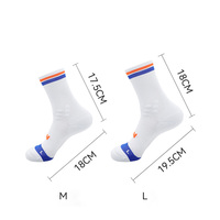 Chaussettes de sport tricotées à compression pour homme, longueur mi-mollet, en tissu éponge, avec design et combinaisons de couleurs populaires, personnalisables avec votre logo