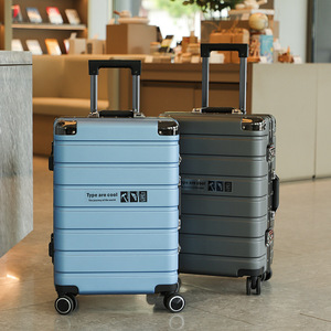 กระเป๋าเดินทางแบบมีล้อหมุน ขนาด 20 และ 24 นิ้ว พร้อมกุญแจล็อค สำหรับเดินทาง เหมาะสำหรับทุกเพศ - Product Image 1