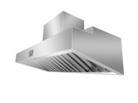 Penghisap Asap Dapur Jingzhilan, Penghisap Asap Listrik, Stainless Steel, Terpasang di Dinding, Berventilasi, untuk Dapur Komersial