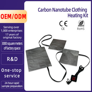 Eén-op-drie kledingverwarmingskussen van koolstofnanobuisjes met temperatuurregeling op drie niveaus, wasbaar USB-verwarmingskussen - Product Image 2