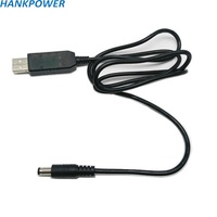 Câble d'alimentation transformateur USB en gros, convertisseur élévateur de tension 5V vers 9V 12V, cordon d'alimentation DC 5.5*2.1mm pour routeur