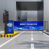 SHUNXIANG Barrera Publicitaria D08/ALPR/Sistema Inteligente de Gestión de Estacionamiento con Motor sin Escobillas y Protección IP54