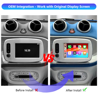 Fortwo Forfour sans fil Apple CarPlay adaptateur voiture multimédia MMI Box Android Auto CarPlay décodage Box pour 2016 - 2019 Smart