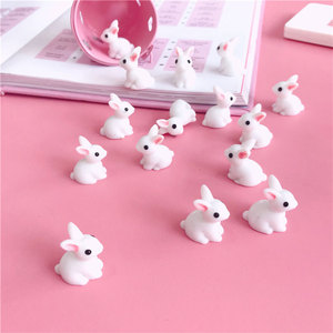 10 pz mini Easter bunny ornamento, mini decorazione coniglietto in resina utilizzato per micro decorazione, San Valentino e regali di capodanno - Product Image 1