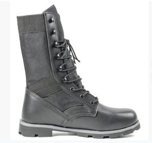 รองเท้าบูทหนังสีดำเงา DFS815 สำหรับพิธีการแบบยาว รองเท้าบูทสีดำเงายาว - Product Image 5