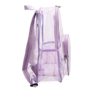 PVC Wholesale Custom Clear Safety <b>Backpack</b> TSA Stadium Safety <b>Backpack</b> Transparent Double Pockets <b>Backpacks</b> for <b>Women</b> Men - Product Image 5