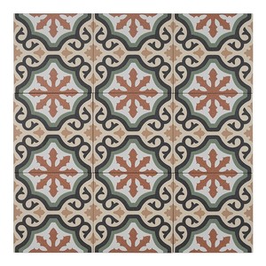 Nimes <b>Decorative</b> Tile 12x12 Inch <b>Moroccan</b> Pattern Floor Wall Tile - Product Image 2
