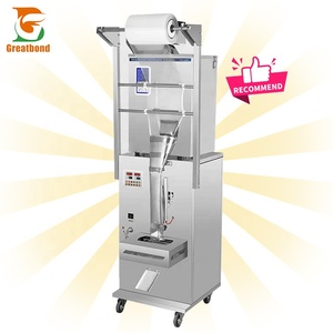 Machine de remplissage et d'emballage quantitative BF-200 pour sachets en film plastique à scellage arrière, pour bonbons, café, cacahuètes, matcha, herbes, snacks et poudres - Product Image 1