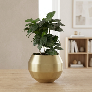 Handmade Cast Iron Copper Stylish Wide Mouth Table Decor for Home Indoor Nurturing Plants Flower Pots <b>Vases</b> - Product Image 3