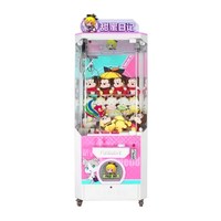 Machine de jeu d'arcade à monnayeur ACS Source Factory avec garantie 1 an, mini grue attrayante pour attraper poupées en peluche, en métal et plastique