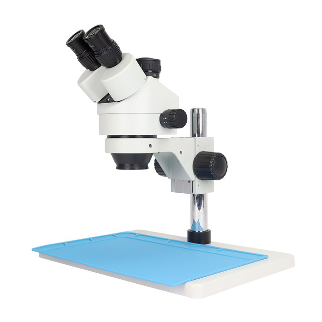 Trinocular Mobile Stereo Microscope Mobile Phone Repair Jewelry Identification Large Bracket Microscope for PCB Repair Video