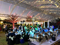 Sistema de Entramado Curvo de Aluminio para Eventos al Aire Libre con Entramado de Escenario de Alto Rendimiento para Colgar Altavoces