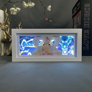 Vente en gros de 200 modèles de lampes en papier 3D à l'effigie de <span class=keywords><strong>Dragon</strong></span> <span class=keywords><strong>Ball</strong></span> <span class=keywords><strong>Z</strong></span> Goku One Pieces Nica Luffy Ace, boîte à lumière LED Anime en stock - Product Image 4