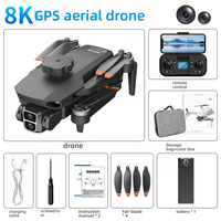 Dron RC Quadcopter L106 GPS Plegable con Flujo Óptico, Evitación de Obstáculos, Múltiples Lentes, 48MP FPV y Control Remoto para Adultos