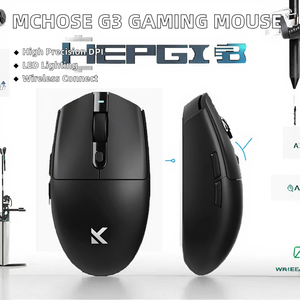 MCHOSE G3 2.4GHz wireless gaming <b>mouse</b>, optical sensor 6 buttons, lightweight 1K12000dpi PAW3311 three-mode LED backlight - Product Image 2