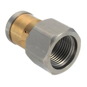 หัวฉีดแรงดันสูง 3/8 1/4 1/8 สแตนเลสปรับได้สำหรับล้างรถขจัดคราบตะกรันใช้ในบ้าน - Product Image 1