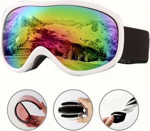 Gafas de Esquí Esféricas Antivaho de Visión Amplia al por Mayor con Logotipo Personalizado - Product Image 2