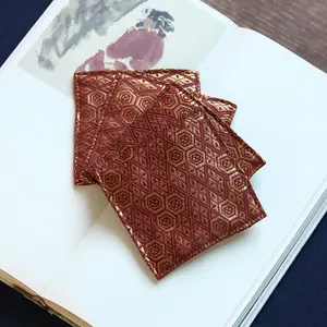Квадратный обеденный коврик из хлопка и льна в китайском стиле с вышивкой: идеально подходит как подставки для чашек и теплоизоляционные коврики