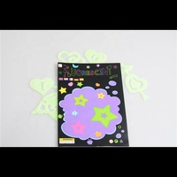 Autocollants muraux en PVC durables, adhésifs, imperméables, qui brillent dans le noir, étoiles, taille personnalisable, jaune vert, durée de lueur de 3 à 12 heures, cadeau artisanal