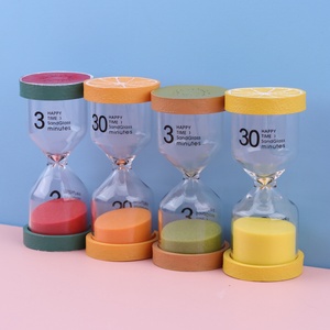 <span class=keywords><strong>Sablier</strong></span> artisanal moderne de 1/3/<span class=keywords><strong>5</strong></span>/10/15/30 <span class=keywords><strong>minutes</strong></span> avec couvercle coloré, idéal pour les jeux de société, les anniversaires et l'usage quotidien - Product Image 2
