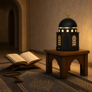 Lampe islamique portable, haut-parleur Coran, lecteur Coran pour mosquée musulmane avec lumière LED pour Ramadan et Eid - Product Image 4