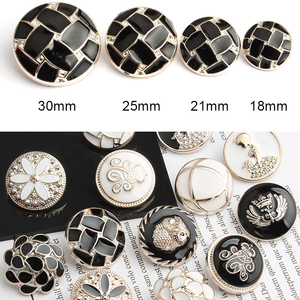 18mm 21mm <span class=keywords><strong>25mm</strong></span> 30mm sang trọng nút áo nhựa ABS Shank nút cho quần áo - Product Image 5