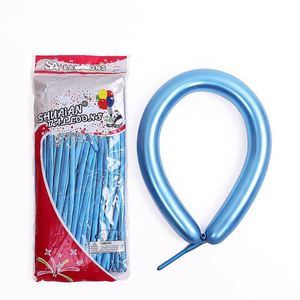 1.8G 100Pcs 260 Metallic Chrome Long Strip Magi Latex Birthday for <b>Decorating</b> <b>Balloons</b> Wholesales - Product Image 4