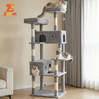 Condo pour chat en sisal gris à poils courts, vente en gros du fabricant