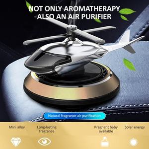 Sang Trọng Kim loại máy bay trực thăng hình xe làm mát không khí tùy chỉnh kích thước năng lượng mặt trời-Powered hương liệu khuếch tán - Product Image 2