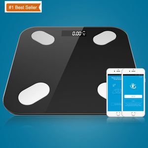 Jumon BMI <b>Bathroom</b> Scale with Smartphone App Step-on Technology Bilancia Digitale Glass Smart Digital Body Weight Scale - Product Image 4