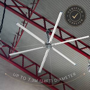 Ventilador Industrial Grande <span class=keywords><strong>de</strong></span> 22 pies con Aspas <span class=keywords><strong>de</strong></span> Aluminio, Baja Velocidad y Alto Volumen, para Oficina o Cochera, en Oferta - Product Image 1