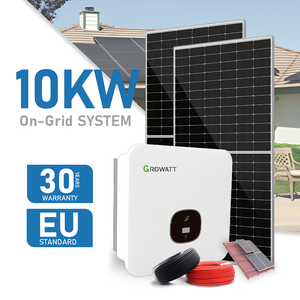 Sistema <span class=keywords><strong>Solar</strong></span> Completo Growatt de 5kw Híbrido, Conectado a la Red y Fuera de la Red, 10kva, Listo para Usar, Todo en Uno, Configuración de 10kw para Sistema de Energía <span class=keywords><strong>Solar</strong></span> Doméstico - Product Image 1