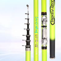 Set joran pancing serat karbon 3.6m, tongkat pancing pantai ringan 73g kekerasan No.3 untuk memancing ikan karper bagian pendek