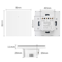 Interrupteur mural intelligent Tuya, télécommande, bouton de chauffe-eau durable, fonction de minuterie, 20A/40A, interrupteur intelligent Wifi