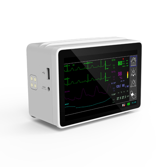 For TS1 Electric New Design Modular Patient Monitor with ECG/SPO2/NIBP/PR/TEMP Parameters for Hospital ICU Use