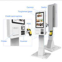 Oem Odm 32 pouces Pos Solution Kiosque de paiement en libre-service Kiosque d'accepteur de billets Paiement automatique Commande automatique pour restaurant cinéma