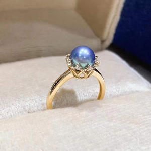 Support de bague en argent S925, accessoires de perles DIY, édition mode, plat 7-9mm, pour bijoux en diamant 1884, support vide pour bague en argent - Product Image 1