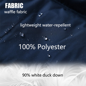 Roregal vêtements d'extérieur femmes hiver 90% duvet de canard blanc 4 panneaux gilet bouffant chaud coupe-vent à capuche <span class=keywords><strong>sans</strong></span> manches <span class=keywords><strong>doudoune</strong></span> - Product Image 4