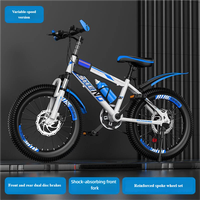 Bicicletta da Montagna Economica per Bambini, 20 Pollici, 7 Velocità, Telaio in Acciaio, Freni a Disco, Forcella Ammortizzata, Pedali Standard per Età 7-15 Anni