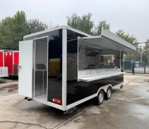 Factory Produce Food Truck Design For Hot Dog Sale Customized Food Trailer With Full Restaurant Kitchen Equipments